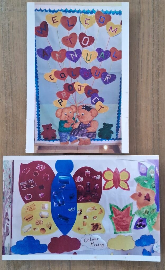 Fun with learning colours through mixing of colours , sorting skills , Colours with their appropriate values