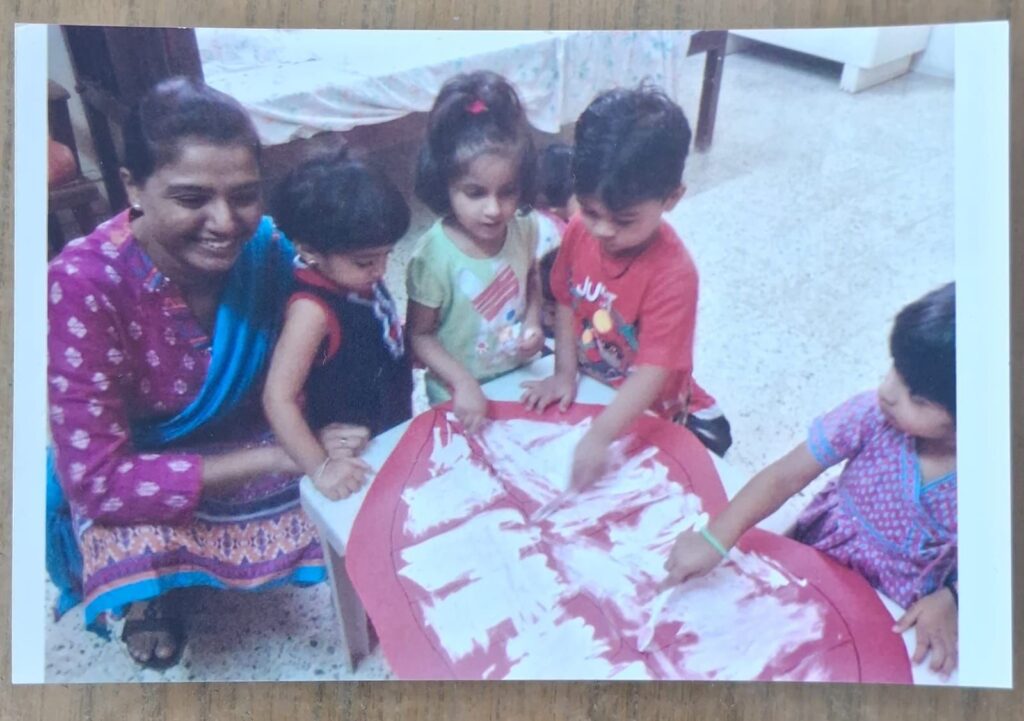 Cleanliness is next to Godliness . Children through medium of art Brushing teeth